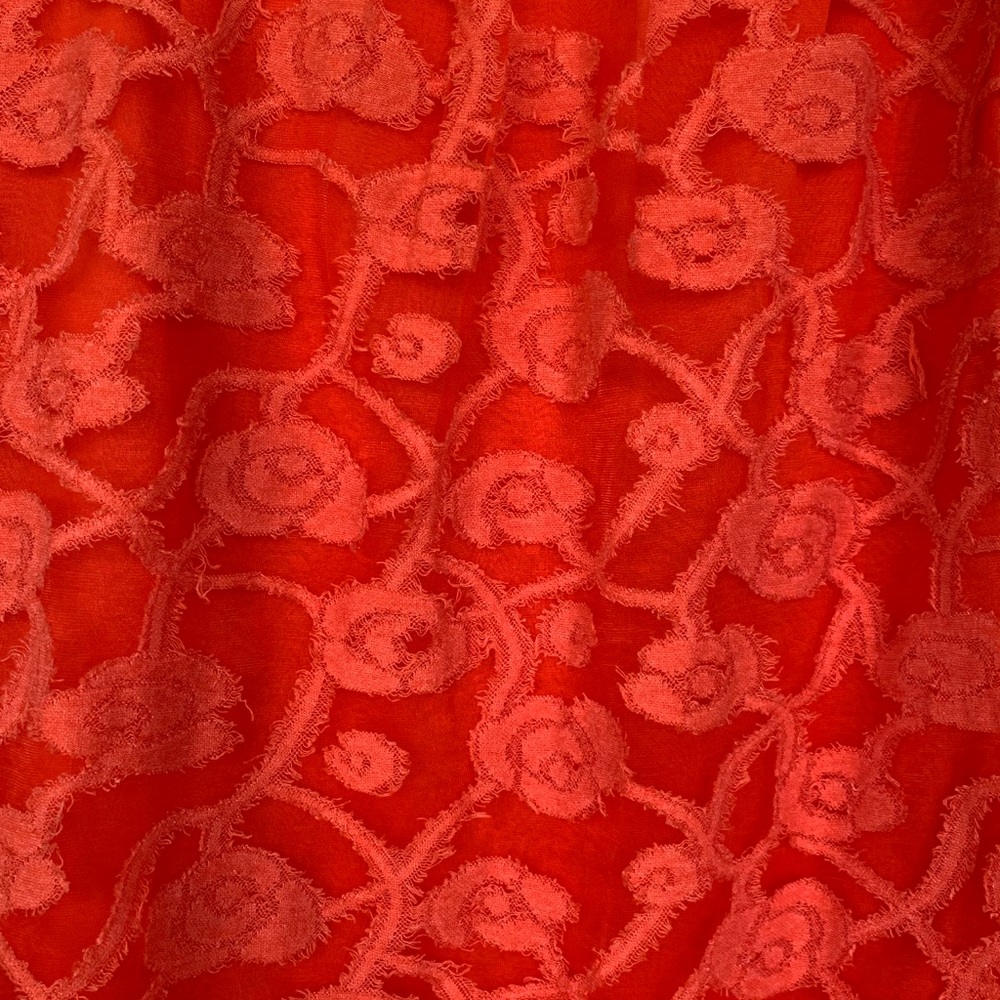 T Bleu Crochet Bodice Orange/Brown Dress-size Sm - Picture 3 of 9